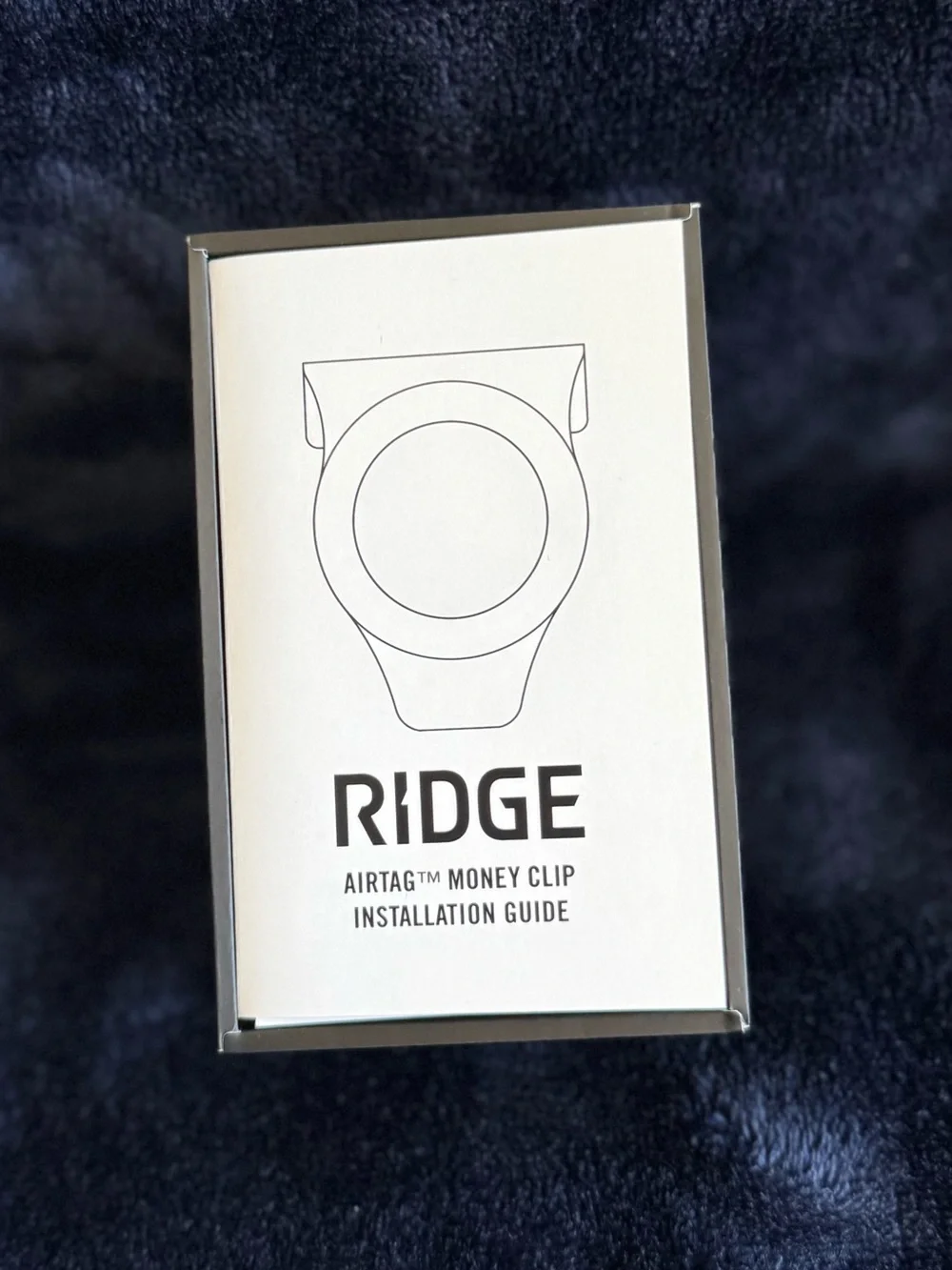 Ridge AirTag Money Clip in black - Wallet Accessory